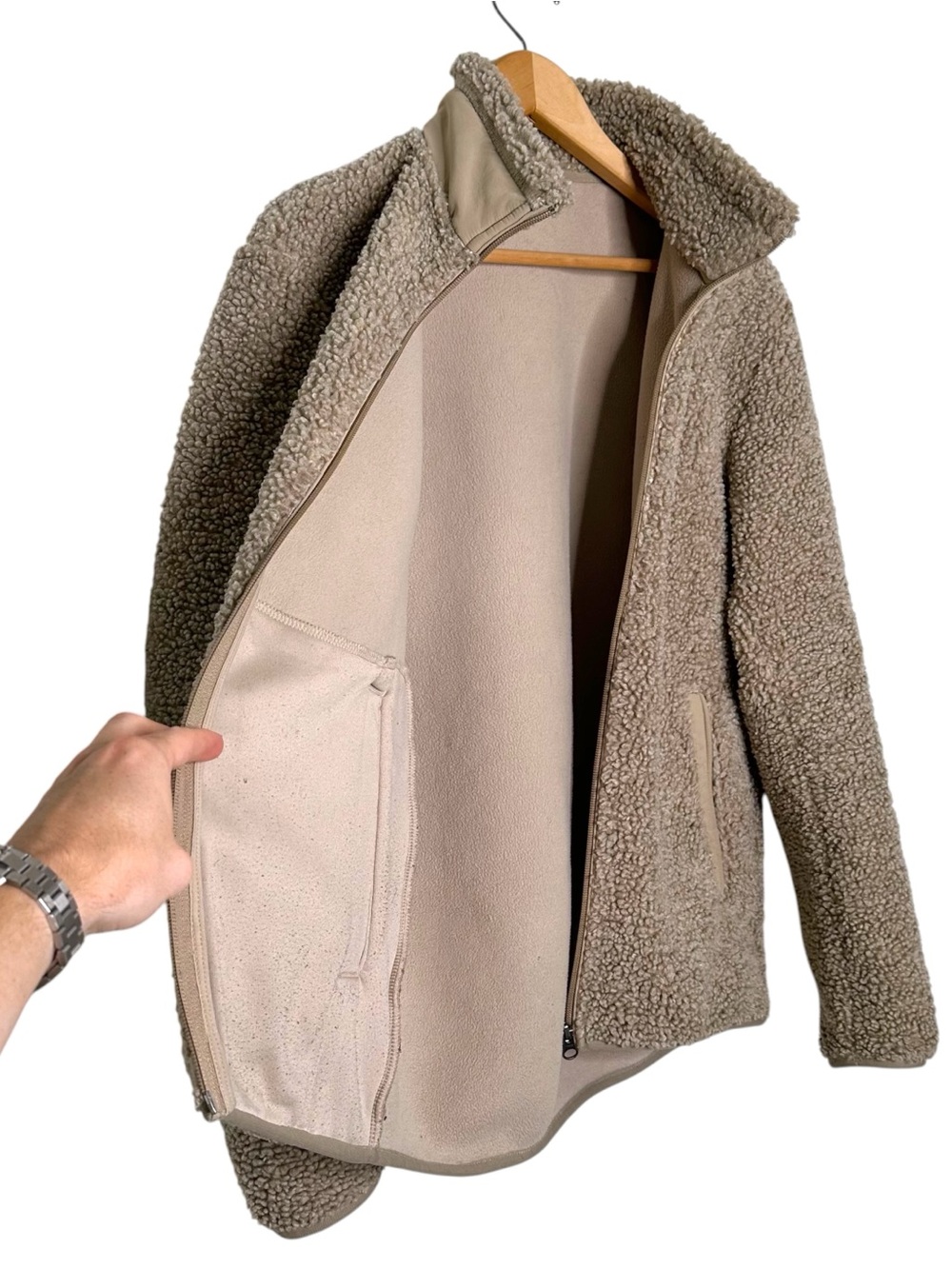 Uniqlo Sherpa Deep Pile Fleece Zip Jacket - Picture 5 of 7